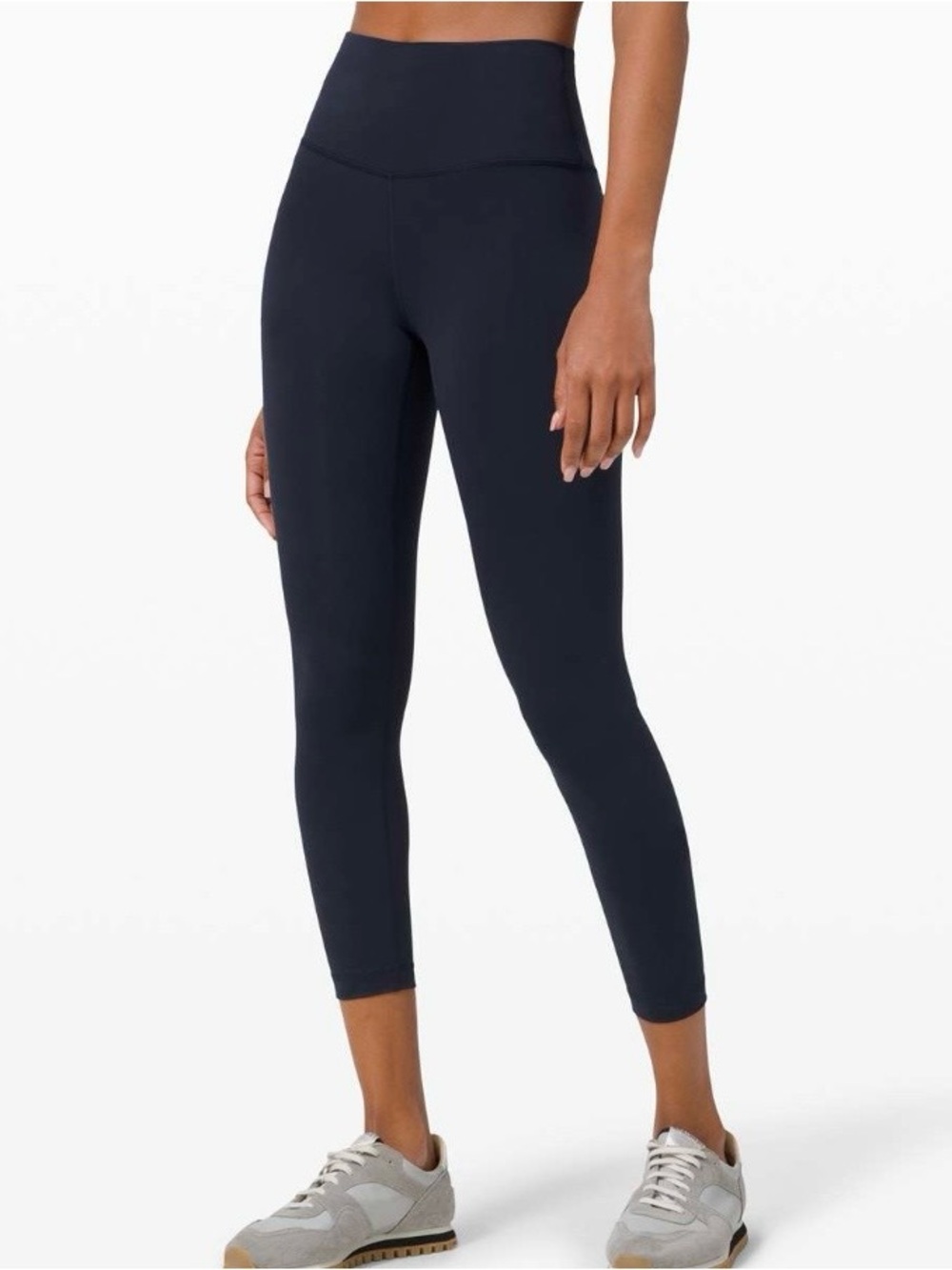 LULULEMON True Navy Wunder Train High-Rise Tight 25" Active Yoga Legging Size 20